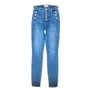 PAIGE Emmie High Waist Ultra Skinny Jeans Size 24 Dark Wash Stretch Denim Pants